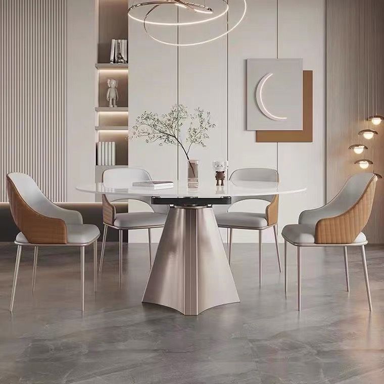 Chaise de salle à manger chaise en métal Paigne de salle à manger avec rembourrage un rembourrage