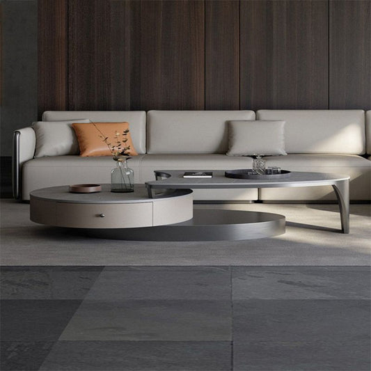 Tavolino per tavolino di nidificazione in ardesia con 2 cassetti