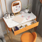 Luxurious Vanity Set 1 tiroir de rangement avec miroir et tabouret rembourré