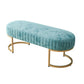 12.48-inch Width Modern Seating Bench Cushioned Metal Entryway Bench Clearhalo 'Benches' 'Chairs & Seating' 'furn' 'furn_benches' 'Furniture' 'Living Room Furniture' 1200x1200_3609b756-fc7a-42bd-aa7c-31e6710a28c9