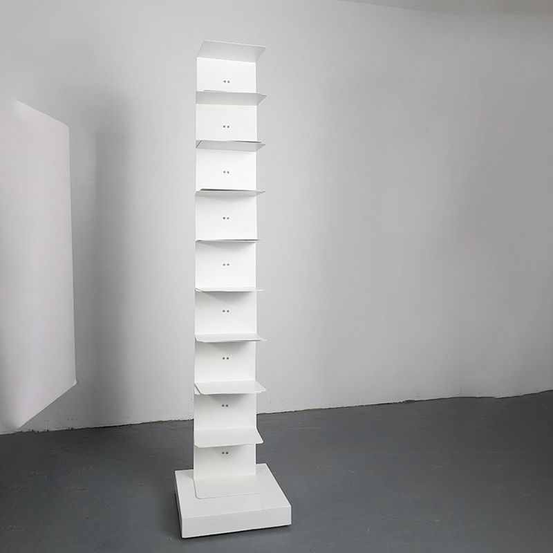 Libreria moderna in metallo, libreria geometrica chiusa per qualsiasi stanza