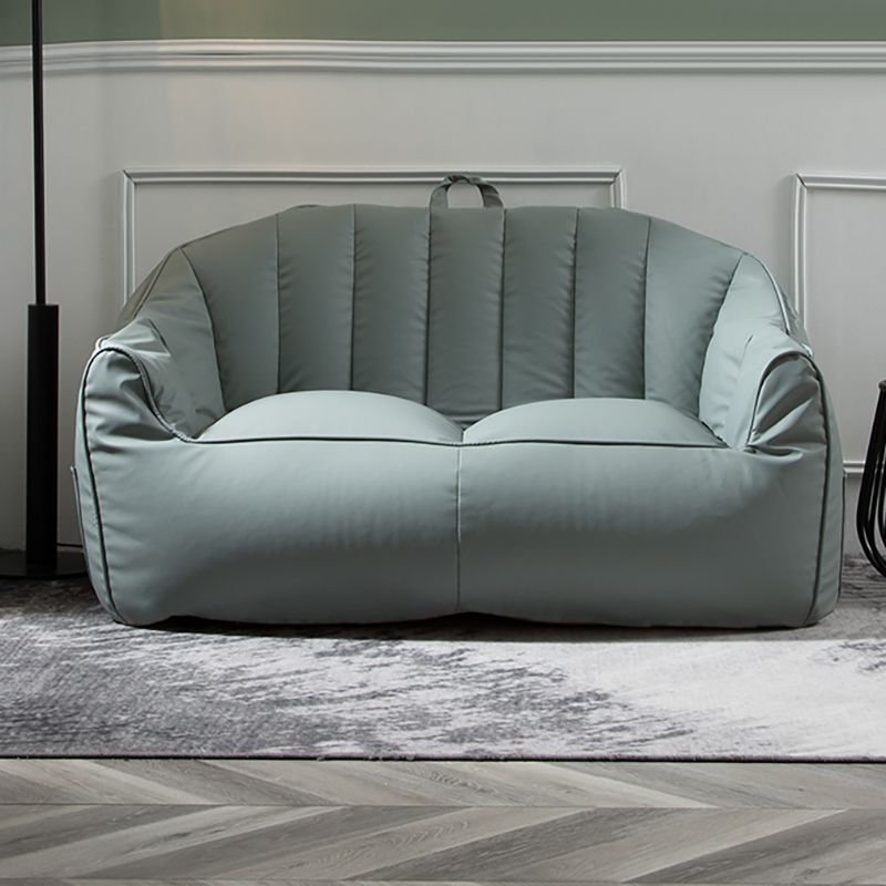 Contemporary Faux Leather Pillow Top Arm Sofa Sewn Pillow Back Sofa for Apartment Clearhalo 'furn' 'furn_sofas' 'Furniture' 'furniture_sofas' 'kitchen' 'kitchen_sofas' 'Living Room Furniture' 'Sofa' 'sofas' 1200x1200_360ae5af-275d-48a1-932f-b5254f80ac9e