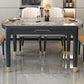 Modern Foldable Stone Dining Table Rubber Wood Legs for Dining Room Clearhalo 'Dining Tables & Seating' 'Dining Tables' 'dining_table' 'furn' 'furn_dining_table' 'Furniture' 'Kitchen & Dining Furniture' 1200x1200_360b6baf-b862-450d-bb4a-ff4d0ef7af4a