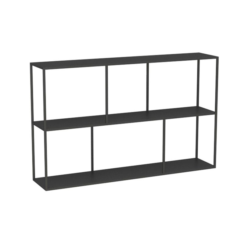 Industrial Style Open Metal Bookcase with Rectangular Shelves Clearhalo 'Bookcases' 'furn' 'furn_bookcases' 'Furniture' 'furniture_bookcases' 'kitchen' 'kitchen_bookcases' 'Living Room Furniture' 'Office Furniture' 1200x1200_360bc9e6-66e5-43d0-8897-51897a65532b