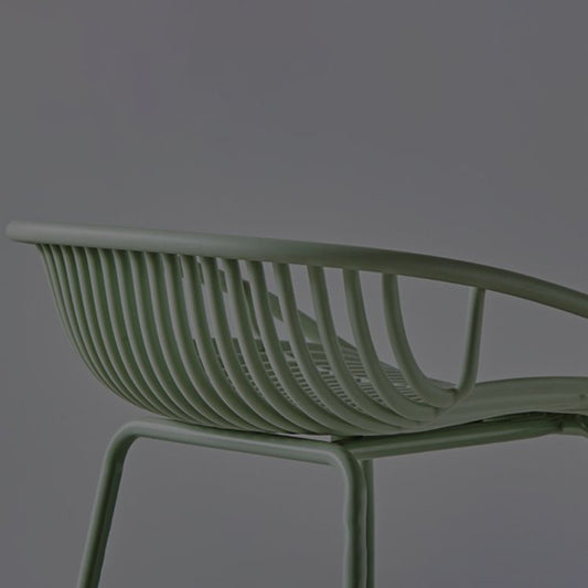 Contemporary Milk Tea Shop Footrest Stool Matte Finish Metal Barstool Clearhalo 'Bar Furniture' 'Bar Stools' 'bar_stools' 'furn' 'furn_bar_stools' 'Furniture' 'furniture_bar_stools' 'Kitchen & Dining Furniture' 1200x1200_360e53ba-1b81-42e2-97e7-8eb790e22b9f