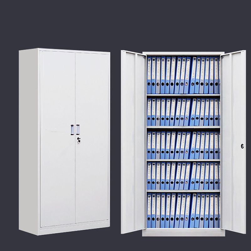 Archivo de metal de gabinete vertical moderno con estantes de almacenamiento