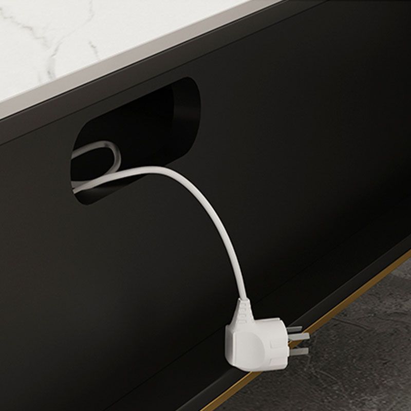 Console de meuble TV moderne, rangement ouvert, pour salon