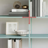 Estante de acabado antiguo industrial estantería de metal Etagere con estantes