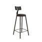 Contemporary Round Dining Stools Metal Barstools with Footrest Clearhalo 'Bar Furniture' 'Bar Stools' 'bar_stools' 'furn' 'furn_bar_stools' 'Furniture' 'Kitchen & Dining Furniture' 1200x1200_360fa4dd-c1a2-45ca-9ad8-a09e9b030ed0