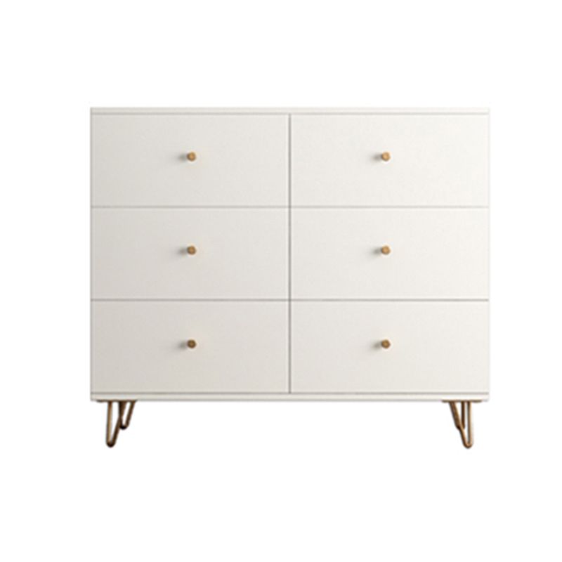 Weiße, moderne Kommode aus Holz für Schlafzimmer, 39,9 cm breit