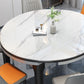 Modern Style Dining Table Rubberwood Legs Dinner Table for Living Room