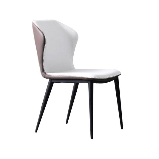 Industrial Style Wingback Parsons Chairs Leather Dining Armless Chairs (Set of 2) Clearhalo ' kitchen&dining_furn' 'Dining Chairs' 'Dining Tables & Seating' 'dining_chair' 'furn' 'furn_dining_chair' 'Furniture' 'furniture_dining_chair' 'Kitchen & Dining Furniture' 'kitchen' 1200x1200_36146735-9c17-4d28-80ca-e2481bac36f1