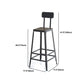 Industrial Bar Table Set 1/6/11 Pieces Rectangle Pine Wood Counter Table for Bar