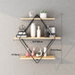 Industrial Wall Mounted Bookshelf Black Iron Frame Pine Shelf Bookshelf for Living Room Clearhalo 'Bookcases' 'furn' 'furn_bookcases' 'Furniture' 'furniture_bookcases' 'kitchen' 'kitchen_bookcases' 'Living Room Furniture' 'Office Furniture' 1200x1200_3618a933-8ad9-4f07-87ce-d6da9f964e5a