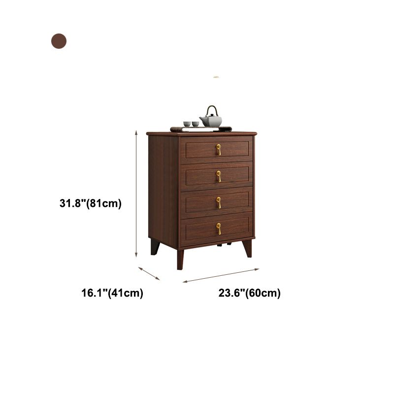 Classic Glam Wood Dresser Bruin Dresser met lade voor slaapkamer