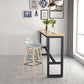 Table de pub rectangulaire moderne 1/2/5/9 pièces, ensemble de comptoir en bois pour salle à manger