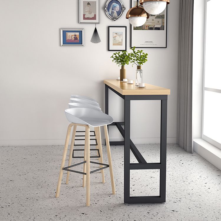 Table de pub rectangulaire moderne 1/2/5/9 pièces, ensemble de comptoir en bois pour salle à manger