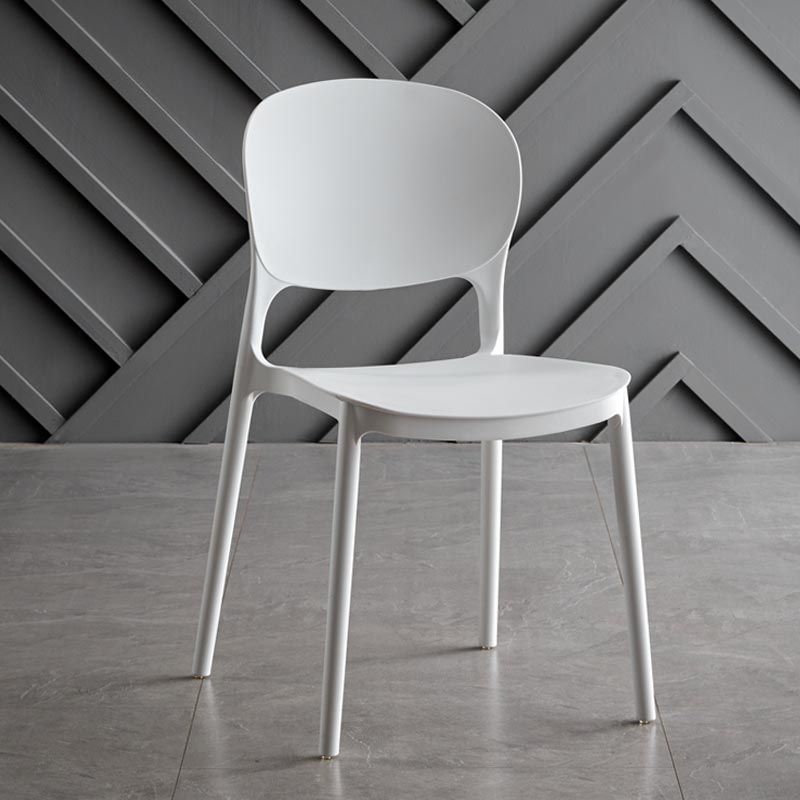 Glam Plastic Side Chair Stacking Open Back Dining Side Chair Clearhalo 'Dining Chairs' 'Dining Tables & Seating' 'dining_chair' 'furn' 'furn_dining_chair' 'Furniture' 'Kitchen & Dining Furniture' 1200x1200_36195496-26f2-4c05-aae1-e7148dfe39b7