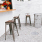 Industrial Iron Low Back Barstool 29.5" H Indoor Tall Stool with Square Seat Clearhalo 'Bar Furniture' 'Bar Stools' 'bar_stools' 'furn' 'furn_bar_stools' 'furniture_bar_stools' 'Kitchen & Dining Furniture' 'kitchen&dining_furn' 'kitchen' 'kitchen_furn' Furniture' 1200x1200_361a173c-a777-44ef-be3f-9eb11b96696a