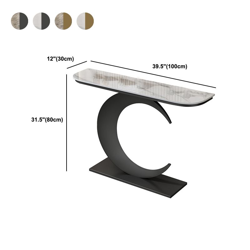Tavolo da console resistente alle macchie glam di glam/metallo per la sala