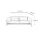 Genuine Leather Square Arm Bench Seating with Bolster Pillows Brown Settee Furniture Clearhalo 'furn' 'furn_sectionals' 'Furniture' 'furniture_sectionals' 'kitchen' 'kitchen_sectionals' 'Living Room Furniture' 'Sectionals' 1200x1200_361bf6db-672d-4458-ac68-a0b969a58c2a