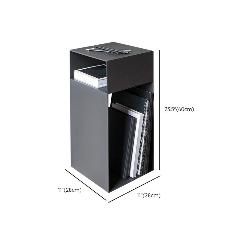 Industrial Night Table Open Storage Bed Nightstand for Bedroom Clearhalo 'Bedroom Furniture' 'furn' 'furn_night_stand' 'Furniture' 'night_stand' 'Nightstands' 1200x1200_361c296c-a1e5-459e-90c9-90cd3e502f2d