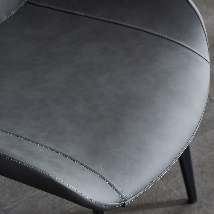 Contemporary Metal Dining Room Chairs Leather Dining Armless Chairs for Indoor Use Clearhalo ' kitchen&dining_furn' 'Dining Chairs' 'Dining Tables & Seating' 'dining_chair' 'furn' 'furn_dining_chair' 'Furniture' 'furniture_dining_chair' 'Kitchen & Dining Furniture' 'kitchen' 1200x1200_361decdb-71d9-464d-9447-e21005bc98db