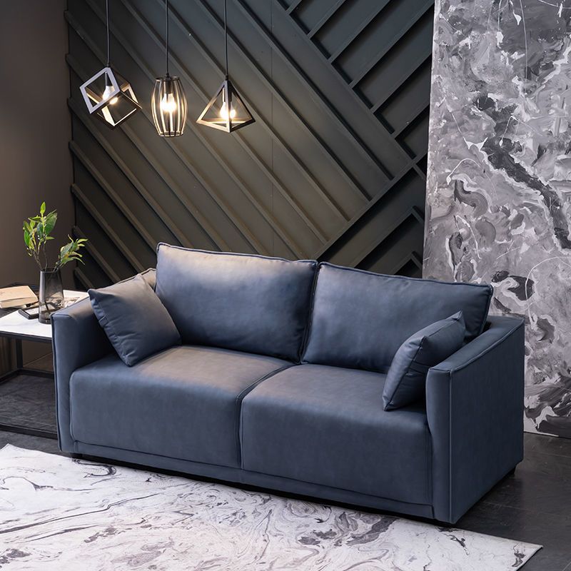 Loose Back 29.5" H Seating Square Arm Contemporary Sofa for Living Room Clearhalo 'furn' 'furn_sofas' 'Furniture' 'Living Room Furniture' 'Sofa' 'sofas' 1200x1200_361e4f45-33b2-4075-906a-f3bd1cad589c