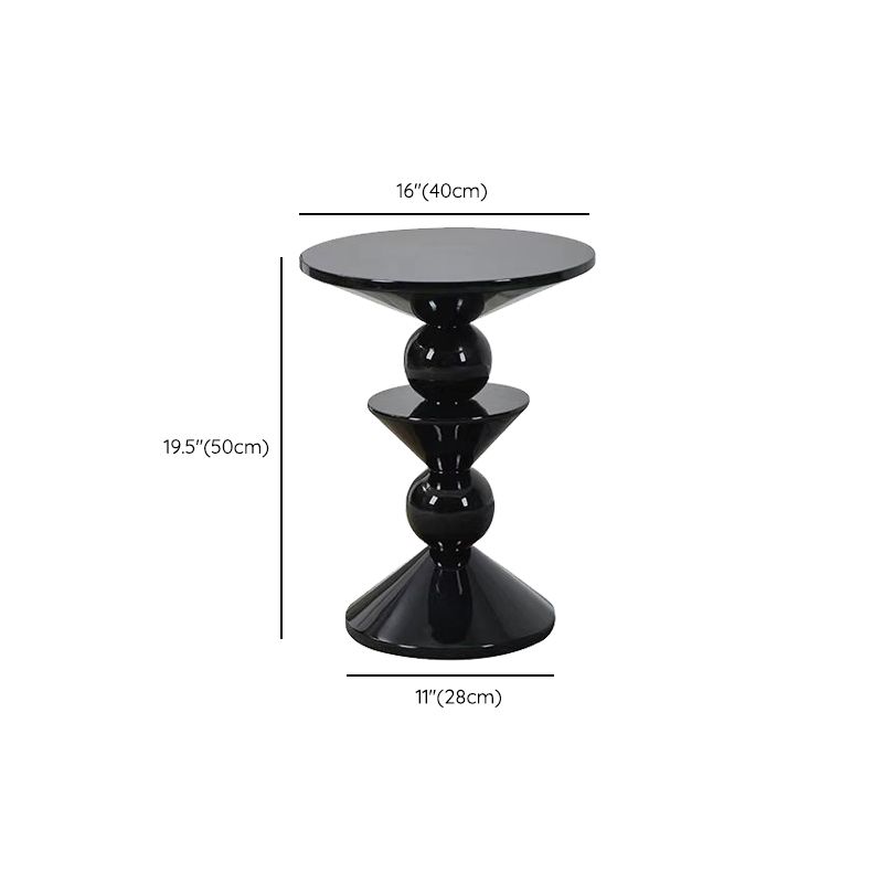 Contemporary End Table Wood Pedestal Round Living Room Side End Table Clearhalo 'Coffee & Accent Tables' 'End & Side Tables' 'end_side_tables' 'furn' 'furn_end_side_tables' 'Furniture' 'Living Room Furniture' 1200x1200_36201fbf-99a9-4edd-aba6-b377dca2c259