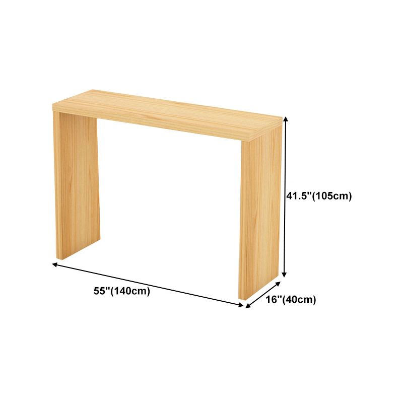 Nordic Rectangle Bar Counter Table Wooden Dining Table for Kitchen Clearhalo 'Bar Furniture' 'Bar Tables' 'bar_tables' 'furn' 'furn_bar_tables' 'Furniture' 'furniture_bar_tables' 'Kitchen & Dining Furniture' 1200x1200_36208b46-39b3-42a0-93f4-12835ad890ef