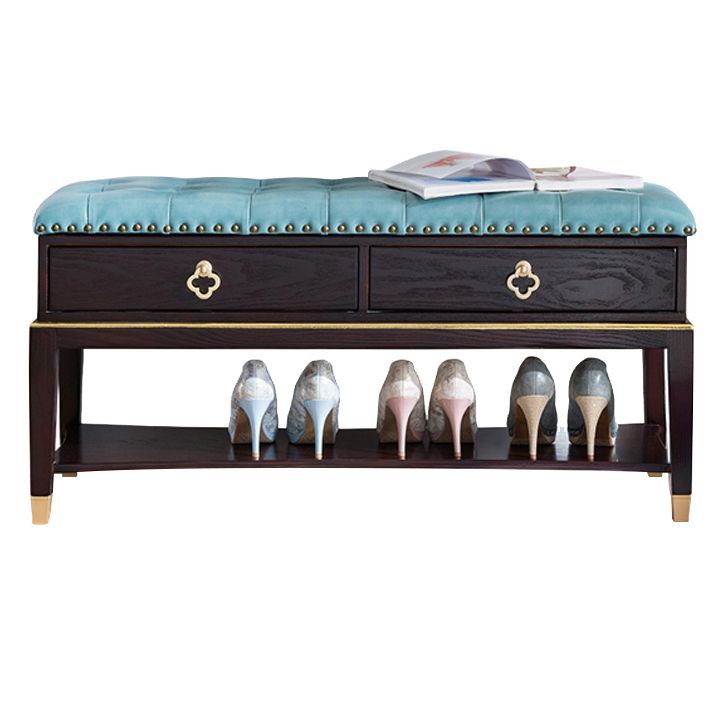 14" W Cushioned Seating Bench Rectangle Shoe Storage Entryway Bench Clearhalo 'Benches' 'Chairs & Seating' 'furn' 'furn_benches' 'Furniture' 'Living Room Furniture' 1200x1200_3620bc2f-d461-4d3d-a704-7fd29b5a0807