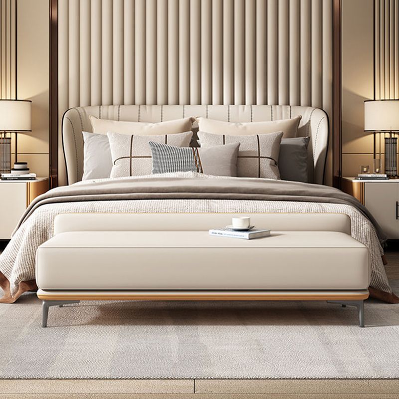 Modern Style Cushioned Seating Bench Rectangle Entryway and Bedroom Bench Clearhalo 'Benches' 'Chairs & Seating' 'furn' 'furn_benches' 'Furniture' 'Living Room Furniture' 1200x1200_362106b0-0378-4201-9686-b5595caef4d7