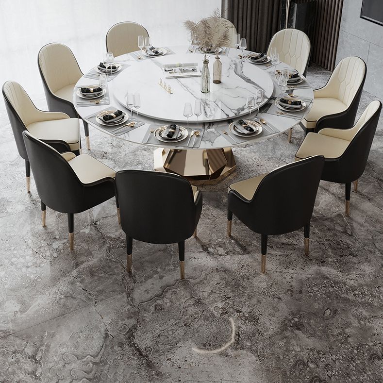 Round Dinette Table Traditional Luxury Dining Site Table with Pedestal Base Clearhalo ' dining_table' 'Dining Tables & Seating' 'Dining Tables' 'furn' 'furn_dining_table' 'Furniture' 'furniture_dining_table' 'Kitchen & Dining Furniture' 'kitchen&dining_furn' 'kitchen' 'kitchen_dining_table' 1200x1200_36216048-ef40-4117-aeb1-c925661fe909