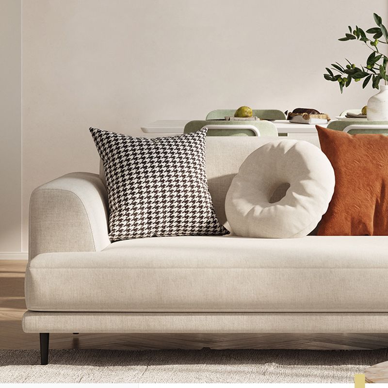 Linen Recessed Sofa Modern Arm Cushions 35.4"W Sofa for Living Room Clearhalo 'furn' 'furn_sofas' 'Furniture' 'furniture_sofas' 'Living Room Furniture' 'Sofa' 'sofas' 1200x1200_3621b7cb-acf0-49f1-9109-26ad0f20828d