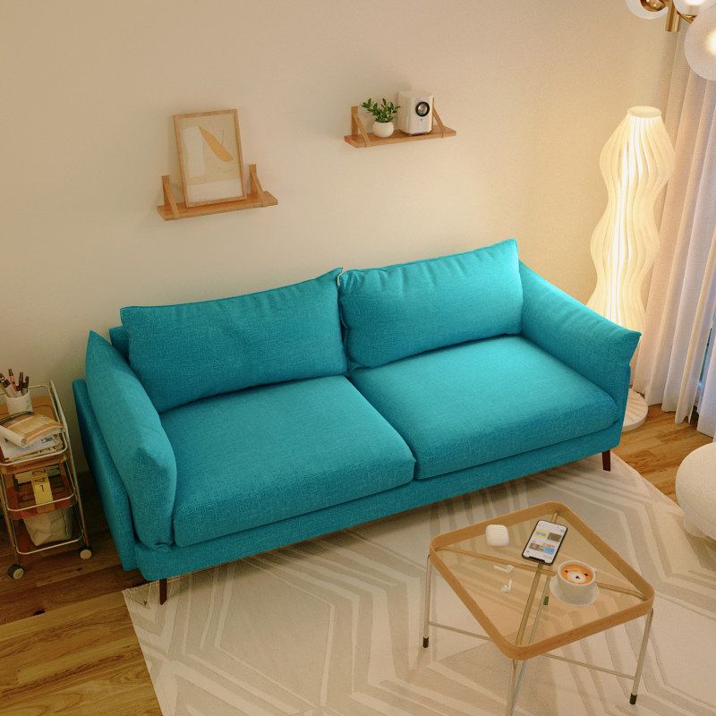 Contemporary Sewn Pillow Back Sofa with Pillow Top Arm for Apartment Clearhalo 'furn' 'furn_sofas' 'Furniture' 'furniture_sofas' 'kitchen' 'kitchen_sofas' 'Living Room Furniture' 'Sofa' 'sofas' 1200x1200_362359ec-c328-4533-afbe-617a95a7ed47