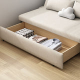 Modern Linen Blend Sleeper Sofa Upholstered Armless Sofa Bed Clearhalo 'furn' 'furn_futons' 'Furniture' 'Futons & Daybeds' 'Futons' 'Living Room Furniture' 1200x1200_36252e03-c418-48e8-98c3-73e9b9aee541