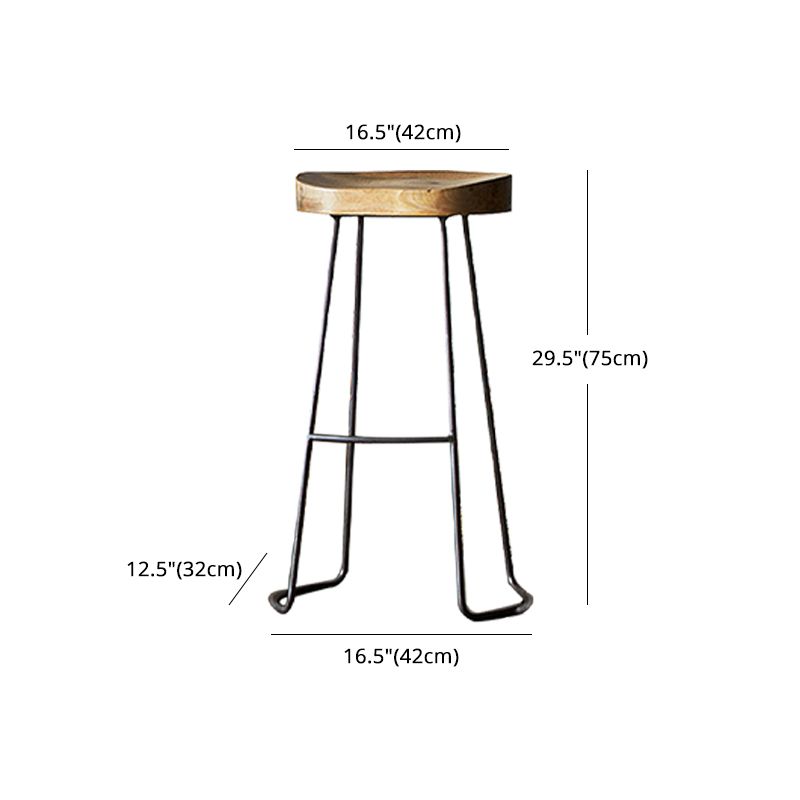 Industrial Backless and Armless Bar Stool Wooden Counter Stool Clearhalo 'Bar Furniture' 'Bar Stools' 'bar_stools' 'furn' 'furn_bar_stools' 'furniture_bar_stools' 'Kitchen & Dining Furniture' 'kitchen&dining_furn' 'kitchen' 'kitchen_furn' Furniture' 1200x1200_36270268-1d61-469c-9d50-1e5d81f4610e