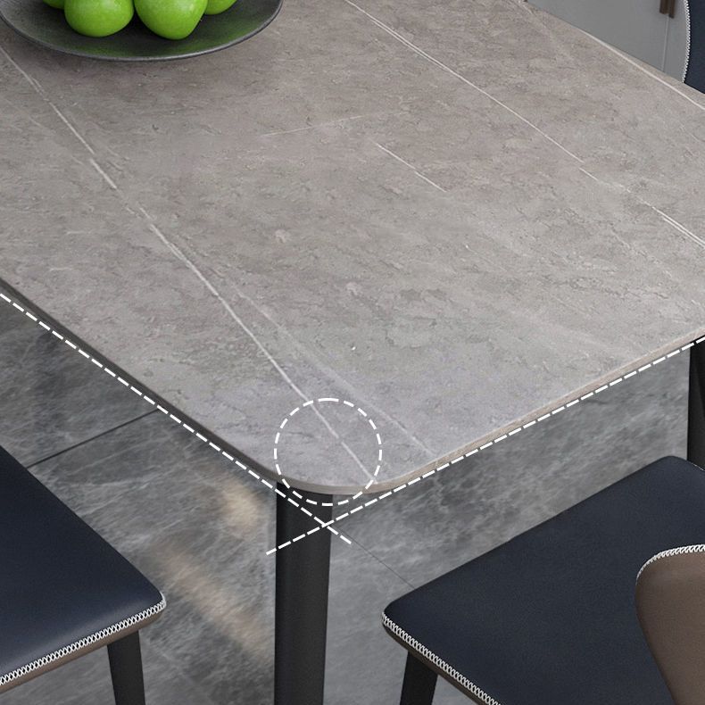 Table à manger de style contemporain rectangle salle à manger pour la maison de cuisine