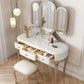 Victorian Storage Makeup Vanity Desano da letto da letto Schibini da tavolo con 3 cassetti