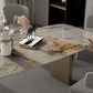 Traditional Luxury Top Dining Table Stone Table with Sled Base Clearhalo ' dining_table' 'Dining Tables & Seating' 'Dining Tables' 'furn' 'furn_dining_table' 'Furniture' 'furniture_dining_table' 'Kitchen & Dining Furniture' 'kitchen&dining_furn' 'kitchen' 'kitchen_dining_table' 1200x1200_362a9a3e-40d5-456b-b19a-5a4dbade4bfc