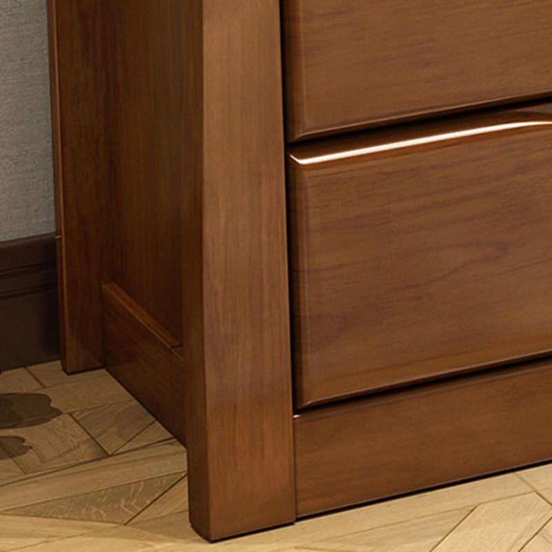 Modern houten accentkast uit het midden van de eeuw met ladekast