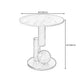 Contemporary Style Round Side Table Novelty End Table with Metal Base Clearhalo 'Coffee & Accent Tables' 'End & Side Tables' 'end_side_table' 'end_side_tables' 'furn' 'furn_end_side_tables' 'Furniture' 'furniture_end_side_table' 'Living Room Furniture' 1200x1200_3630975c-985f-4c87-9fce-db65196730fd