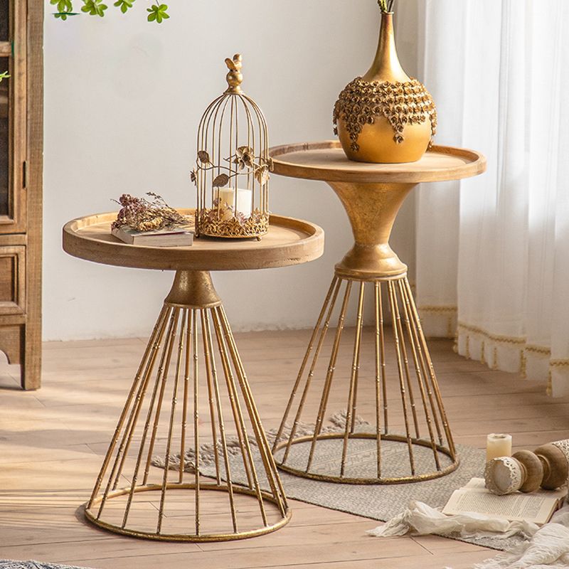 フレンチカントリーフレームエンドテーブルアンティークブラスアイアンクラフトエンドテーブル