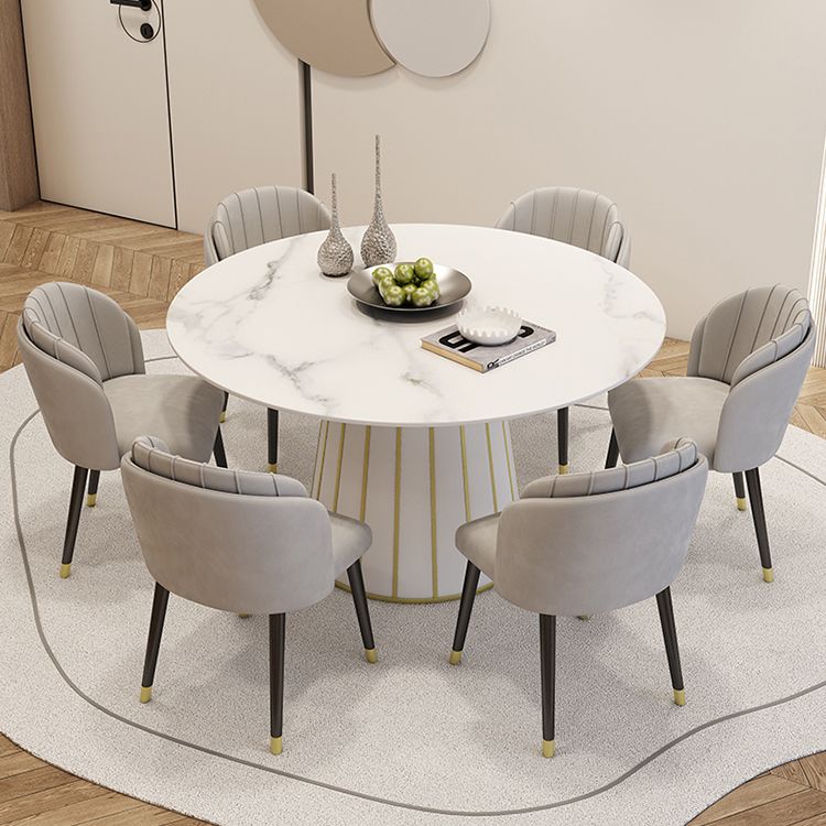 Nordic Round Stone Esstisch 1/7 Stück Essset für Esszimmer