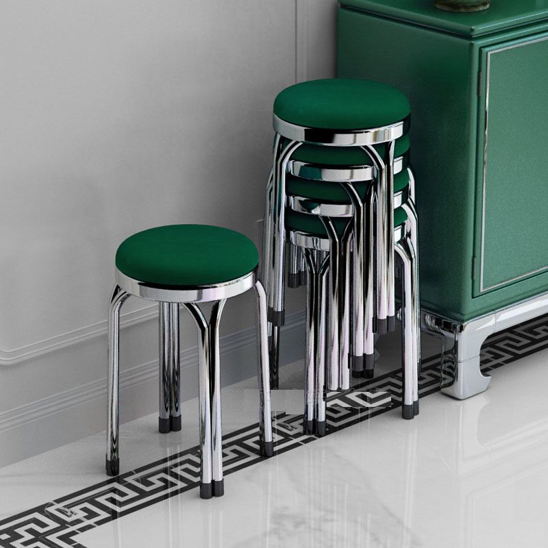 Round Modern Standard Leather Water Resistant Standard for Drawing Room Clearhalo 'furn' 'furn_ottomans_poufs' 'Furniture' 'Living Room Furniture' 'Ottomans & Poufs' 'ottomans_poufs' 1200x1200_363175f6-cf01-4601-b49b-b59a41fc7479