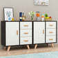 Modern Style Sideboard with Wooden Drawers and Storage Side Board for Dining Room Clearhalo 'buffet_sideboard' 'Buffets & Sideboards' 'furn' 'furn_buffet_sideboard' 'Furniture' 'furniture_buffet_sideboard' 'Kitchen & Dining Furniture' 1200x1200_3631d55b-da69-4a53-8ff8-0011e88e8a03