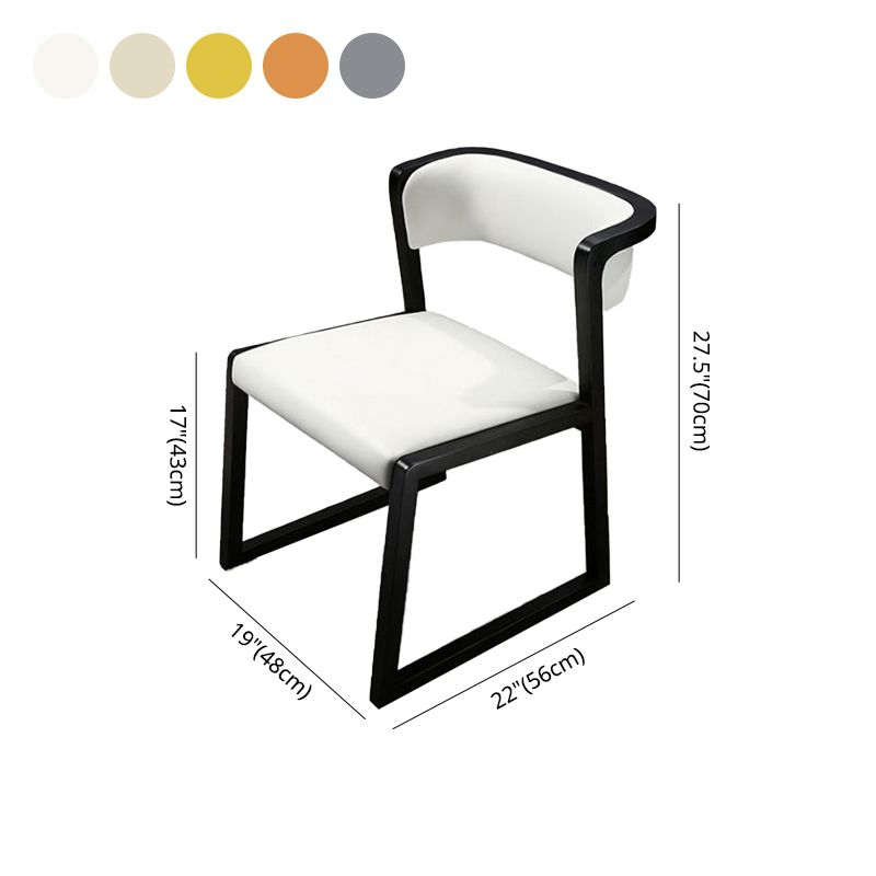 Contemporary Style Kitchen Wooden Dining Chair Open Back Dining Armless Side Chairs Clearhalo ' kitchen&dining_furn' 'Dining Chairs' 'Dining Tables & Seating' 'dining_chair' 'furn' 'furn_dining_chair' 'Furniture' 'furniture_dining_chair' 'Kitchen & Dining Furniture' 'kitchen' 1200x1200_3633f592-af9f-427e-90b4-26cf3e99c16a