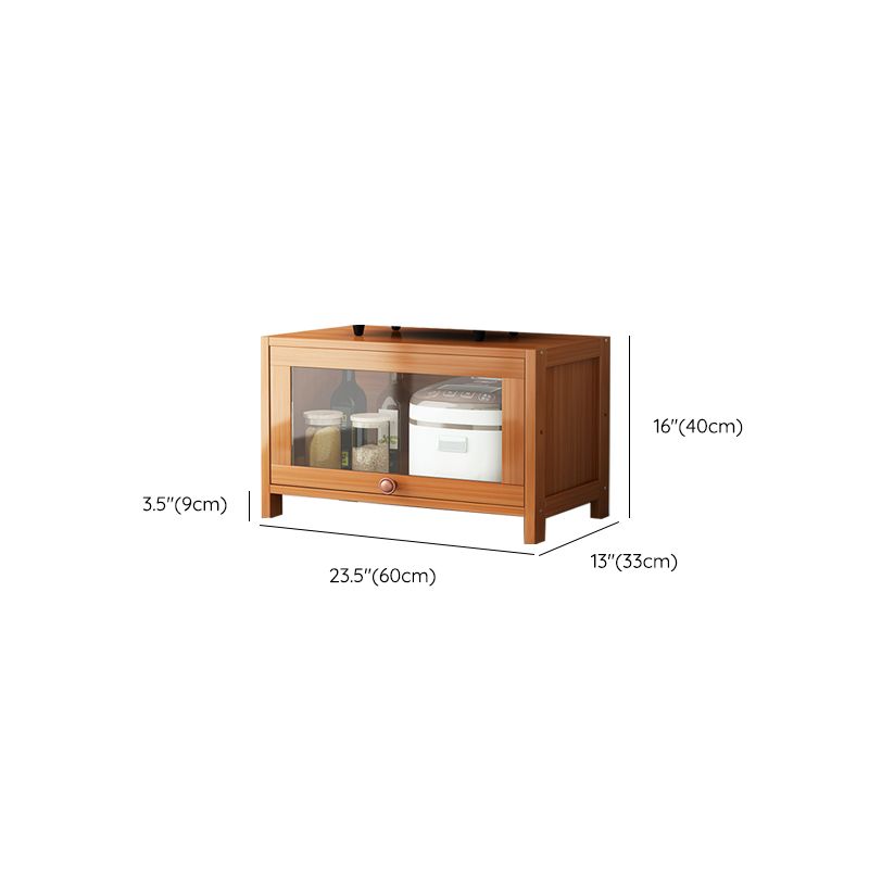 Brown Bamboo Kitchen Server Modern Dining Server for Living Room Clearhalo 'buffet_sideboard' 'Buffets & Sideboards' 'furn' 'furn_buffet_sideboard' 'Furniture' 'Kitchen & Dining Furniture' 1200x1200_3634fa6c-8d30-4740-8907-6013d24bc45a