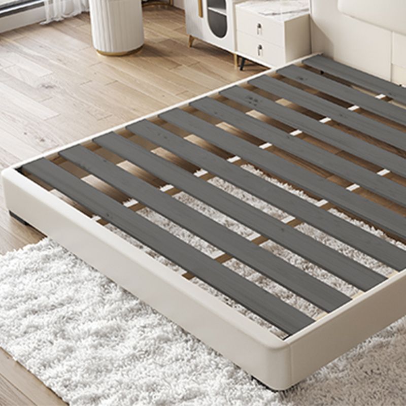 43,3 "altezza a pannello contemporaneo in legno e cornice per letto imbottito