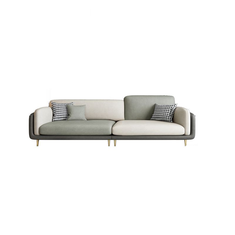 Contemporary 34.65" H Faux Leather Square Arm Sofa for Living Room Clearhalo 'furn' 'furn_sofas' 'Furniture' 'Living Room Furniture' 'Sofa' 'sofas' 1200x1200_363567a6-3c10-4475-9d3b-913ae1d4e771